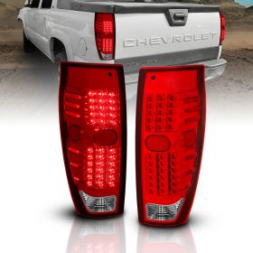 CHEVY AVALANCHE 02-06 L.E.D T.L RED/CLEAR