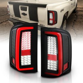 CHEVY SILVERADO 1500/2500/3500 07-10/HYBRID 09/SIERA 07-09 L.E.D T.L G2 RED/CLEAR