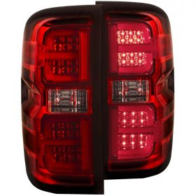 CHEVY SILVERADO 14-17 L.E.D T.L G2 RED/CLEAR (Non OEM LED Only)