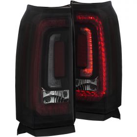 CHEVY TAHOE/SUBURBAN 15-17  L.E.D T.L  SMOKE LENS BLACK HOUSING