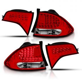 HONDA CIVIC 06-08 4 DR 4 PCS L.E.D T.L RED/CLEAR