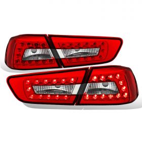 MITSUBISHI LANCER 08-09 L.E.D 4 PCS T.L RED/CLEAR