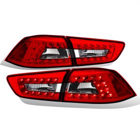 MITSUBISHI LANCER 08-09 L.E.D 4 PCS T.L RED/CLEAR