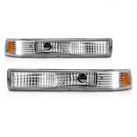 AmeriLite Parking/Signal Lights Euro Amber For Chevy S10 / Blazer - Passenger and Driver Side