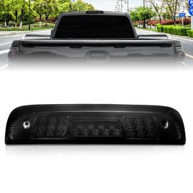 AmeriLite for 2014-2018 Chevy Silverado GMC Sierra 1500 2500HD 3500HD LED Black Smoke 3rd Brake Light High Mount Stop Cargo Lamp Assembly