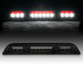 AmeriLite for 2015-2023 Ford F150 F250 F350 F450 Ranger Maverick Dark Smoke LED Replacement Cargo High Mount Stop Lamp 3rd Brake Lights Assembly