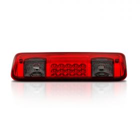 AmeriLite for 04-08 Ford F150 | 07-10 Explorer Sport | Lincoln Mark LT Red Smoke LED Cargo 3rd Brake Light Center High Mount Stop Lamp