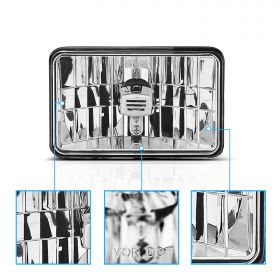 AmeriLite for Commercial Truck Universal Halogen 4" x 6" Low Beam Headlights 1pc - Passenger and Driver Side