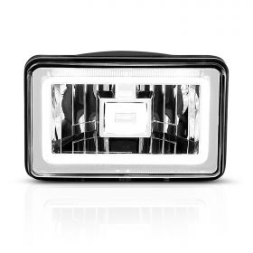 AmeriLite for Commercial Truck Universal Halogen 4" x 6" [Full LED] Low Beam Headlights 1pc - Passenger and Driver Side