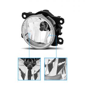 AmeriLite Fog Lights Plastic Housing for Nissan, Suzuki, Cheveolet, Ford, Renault Cars - Passenger and Driver Side