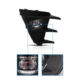 AmeriLite for Toyota 86 16up Crystal Full LED Projector Fog Lights - Passenger and Driver Side