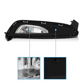 AmeriLite for 2016 2017 2018 Hyundai Tucson Driving Bumper Fog Lights Pair w/Bulbs - Passenger and Driver Side