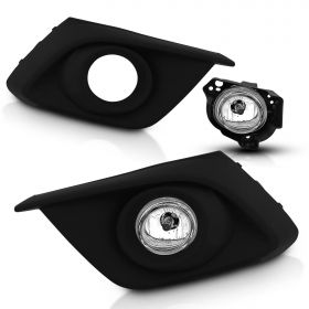 2014-2016 Mazda 3 Bumper Clear Lens Fog Lights Pair (Left+Right)+ Wires+Switch