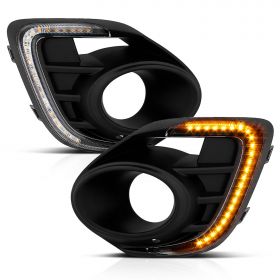 GLASS LENS Fit 2015-2017 Mitsubishi Lancer Generation 2 Fog Lights w/Switch+Bulb