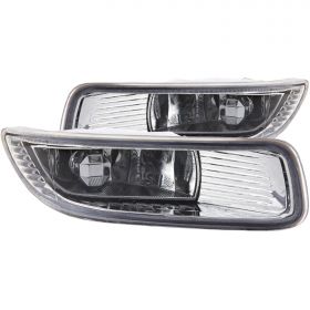 For 2003 2004 Toyota Corolla Euro Clear Bumper Fog Lights w/ Switch+Harness Kit