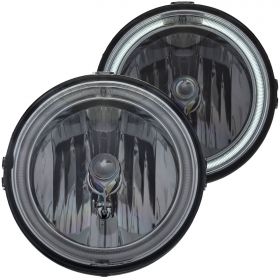 05-09 Ford Mustang CCFL Halo Ring Inner Driving Lights Smoke Tint Fog Lights