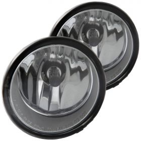 For 2009 2010 Pontiac Vibe Chrome Clear Factory Style Fog Lights Pair