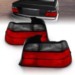 AmeriLite 4 Door Taillights Red/Smoke For Bmw 3 Series E46 - Passenger and Driver Side