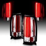 AmeriLite Chrome Intense LED Parking Light Bar LED Brake and Reverse Tail Lights For 2015-2018 Chevy Suburban Tahoe SUV
