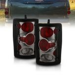 AmeriLite Smoke Replacement Brake Tail Lights Set For Ford Excursion / Econoline Van - Passenger and Driver Side