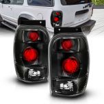 AmeriLite Black Replacement Brake Tail Lights Set For 98-01 Ford Explorer - Passenger and Driver Side