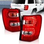 AmeriLite Red/Clear LED Replacement Tail Lights For 1999-2004 Jeep Grand Cherokee - Passenger and Driver Side