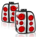 AmeriLite Chrome Euro Tail Lights For Lincoln Navigator - Passenger and Driver Side
