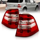 AmeriLite Taillights Red/Clear For Mercedes BenzM Class W163 - Passenger and Driver Side