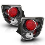 AmeriLite Taillights Black For Toyota Celica - Passenger and Driver Side